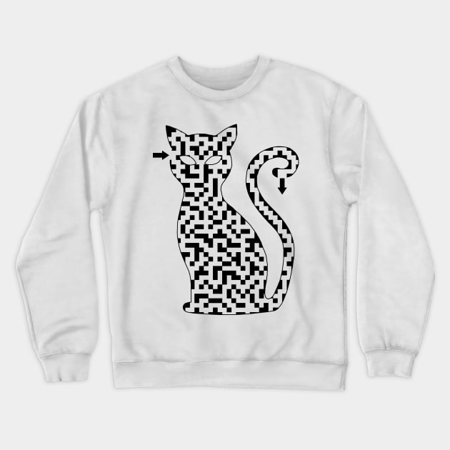 Cat Maze Crewneck Sweatshirt by gorff